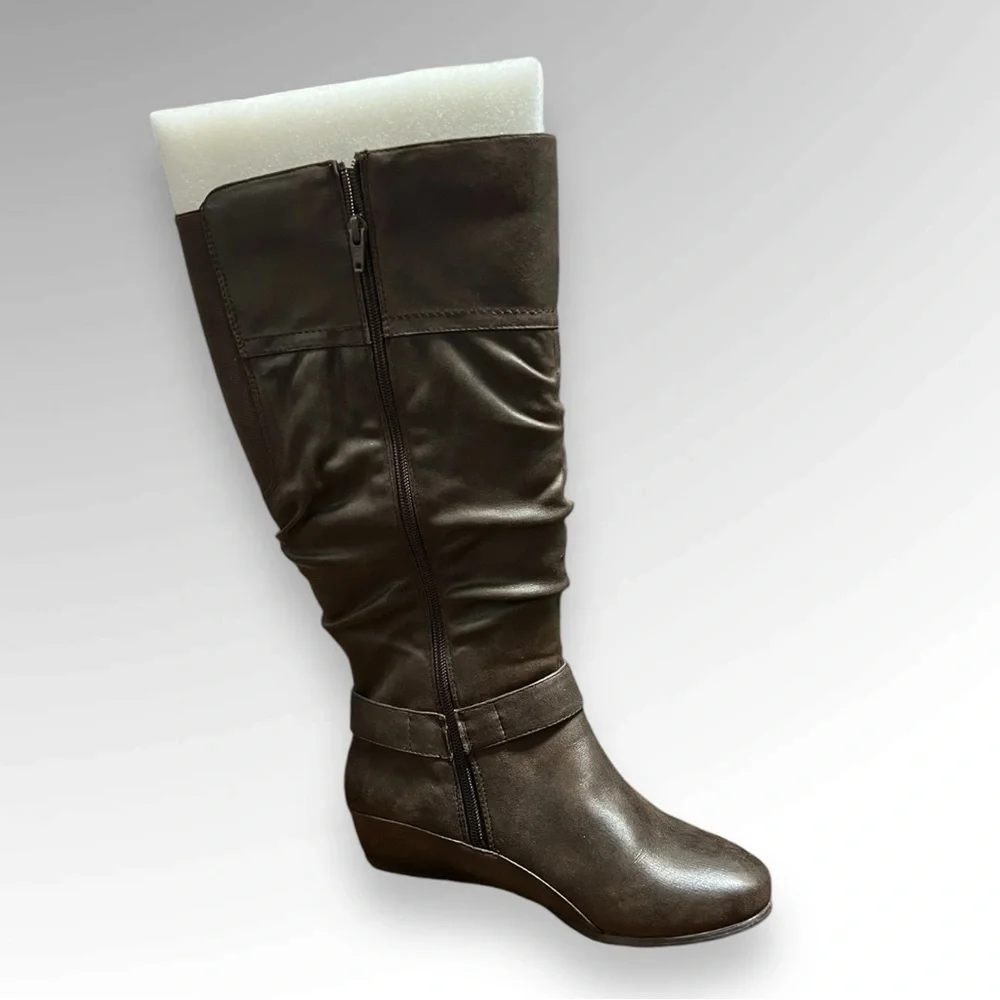 Cloudwalkers Sibel Tall Wedge Boot 8 1/2 Wide